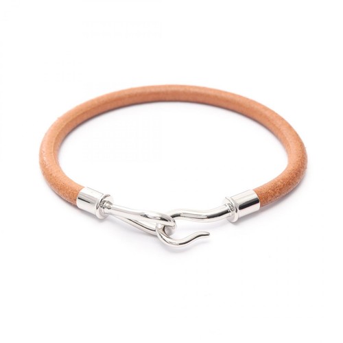 HERMÈS Bracciale HERMES jumbo acciaio inox pelle marrone usato