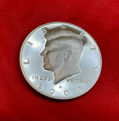 2008 S 90% Silver Kennedy Half Dollar Deep Cameo Frosty Proof ~ DDO/DDR/RPM - Image 1 of 4