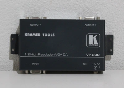 Kramer Tools VP-200 1:2 High Resolution VGA Distribution Amplifier with PSU - Image 1 of 4