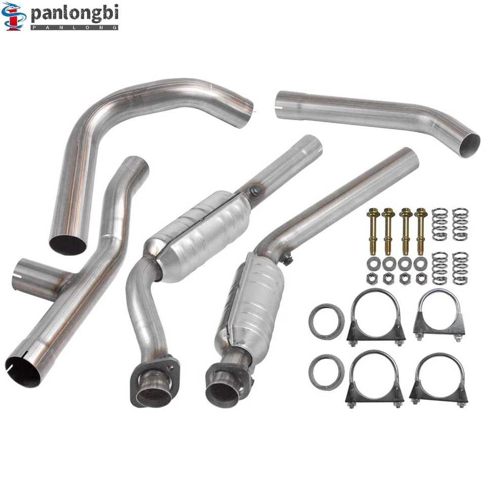 一对催化转换器 适合道奇 Ram 1500 2004 - 2005 V6 3.7L V8 4.7L 升 — 第 1/4 张图片