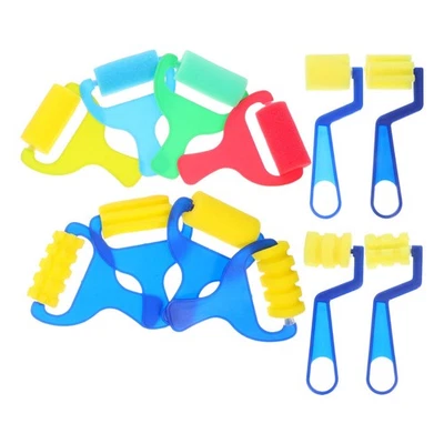  12 Pcs Rullo Vernice Per Pittura Pennello in Spugna Forniture Dipingere Bambini - Image 1 of 4