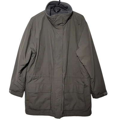 Lands End Women's L (14-16) Olive Green Fleece Lined Hooded Winter Parka Jacket - Image 1 of 4