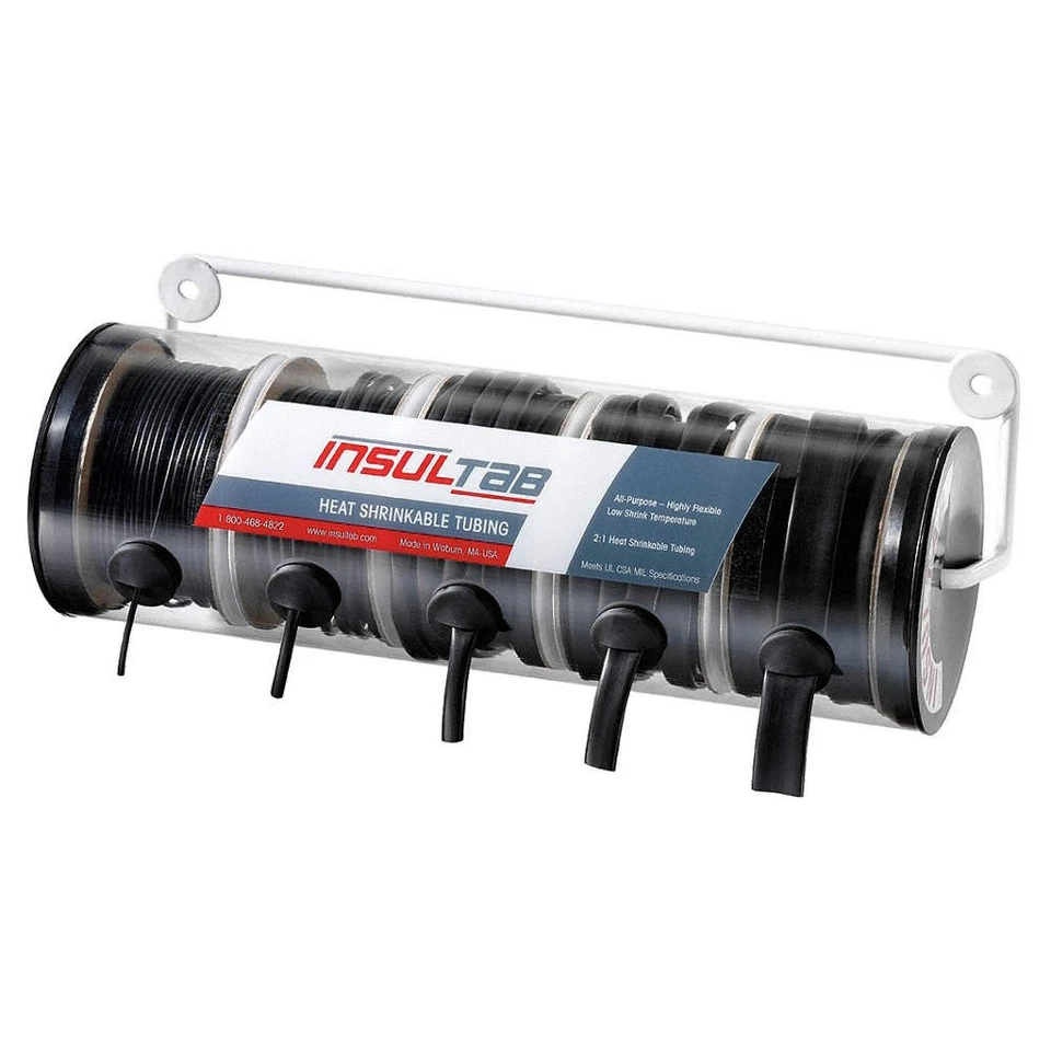 INSULTAB 30-PP-105 Heat Shrink Tubing Kit,Black,5 Pc 4WNJ2 - Изображение 1 из 1