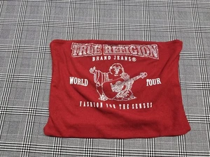 Women's True Religion Red Rhinestone Logo Tube Top Size Large Brand New With... - Picture 1 of 3