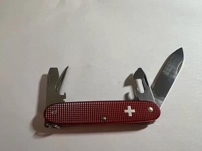 Victorinox Pioneer Alox-Rare Red Handle-Brand New. Aluminum Handle/Stainless Bld - Image 1 of 4