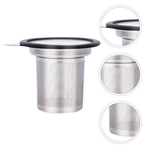 Fine Mesh Stainless Steel Tea Strainer With Silicone Cover Tea Filter - Picture 1 of 12