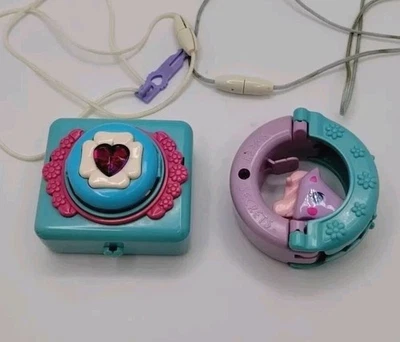 Vtg Galoob Sweet Secrets Bye Baby Locket Playpen Rocking Horse Necklace Lot  - Image 1 of 4