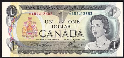 Canada 1973 $1 One Dollar Replacement Banknote Lawson - Bouey *AN2413843 UNC - Image 1 of 2