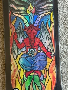 Dane Burman VITRAL BAPHOMET Zero Skateboards 8.625 Paul Brown Catedral - Imagen 1 de 10