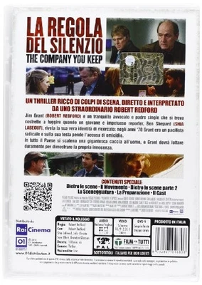 La Regola Del Silenzio - The Company You Keep [Region Free] - DVD - New - Image 1 of 2