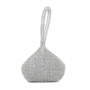  Glitzernde Clutch Handtasche Damen Strass verziert Abendtasche Voll Strass - Bild 1 von 12