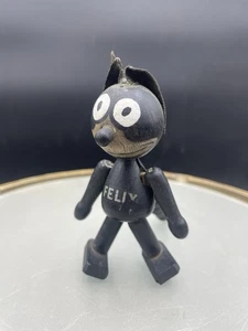 1920s FELIX THE CAT SCHOENHUT SULLIVAN ARTICULATED WOODEN TOY FIGURE 4” - Picture 1 of 4