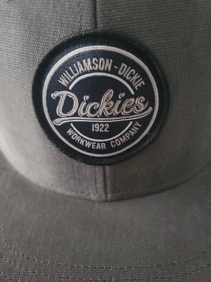 New Dickies Workwear Company Flat Bill Duck Snapback Canvas Charcoal Gray Hat - Image 1 of 4