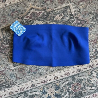 NEW FREE PEOPLE NINA BANDEAU BLUE FLAME Women Small - Image 1 of 4