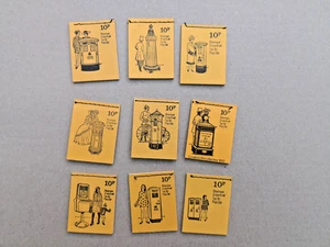 Stamp booklets stitched Pillar Boxes x9 All complete 1970s - Picture 1 of 2