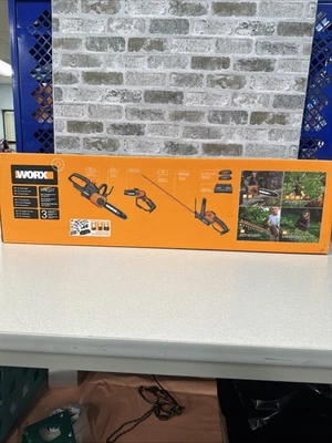 Worx WG937 -22" Hedge Trimmer, 5" Pruning Saw, 10" Cordless Chainsaw Combo Kit - Image 1 of 4