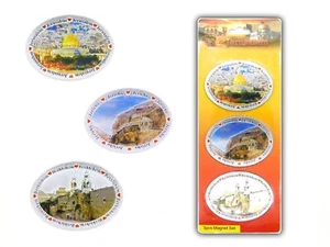 Juego de 3 imanes de refrigerador Holyland Jerusalén Belén Jericó - Imagen 1 de 6