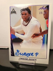 DWAYNE PIERCE xrc Auto 2022 Leaf Iowa State 15/20 Free Combined Shipping - Picture 1 of 1