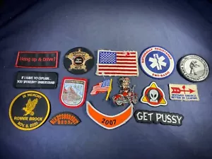 W7-26 MOTORCYCLE PATCH - LOT OF 15 - MIXED BIKE WEEKS AND OTHER PATCHES - Picture 1 of 5