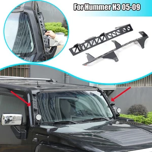 Carbon Steel A-Pillar LED Light Bar Mount Bracket For Hummer H3 2005-2009 - Picture 1 of 20