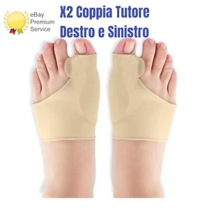 Coppia Tutore Alluce Valgo Correttore Separatore divaricatore Alluce Silicone - Foto 1 di 7