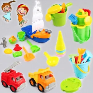 Sand Spielzeug SET Wasser Garten Strand Eimer LKW Pirat Boot Schiff Kasten Kind - Bild 1 von 15