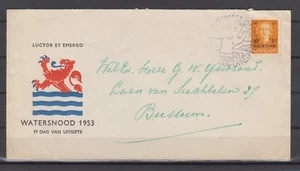 Netherlands 1953 NVPH # 601 FDCcover to Bussum - Picture 1 of 1