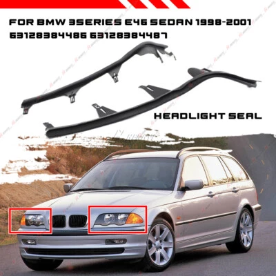 Junta superior do farol L&R para BMW E46 3 ser 4DR 1998-2001 - Imagem 1 de 4