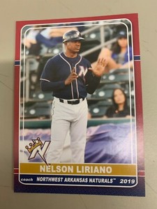 Nelson Liriano 2019 Northwest Arkansas Naturals Team Card