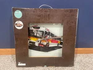 RARE 2006 Evan Hecox Artist Exclusive City Bus 17" Glass Wall Clock - NIB - Picture 1 of 6