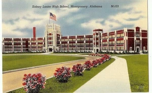 Sidney Lanier High School Montgomery AL Alabama Postcard - Picture 1 of 1