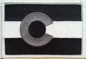 COLORADO STATE Tactical Military Flag Embroidered Iron-On Patch Biker Emblem #01 - Picture 1 of 1