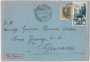 53402 - ERITREA  - Storia Postale: BUSTA con annullo POSTA MILITARE 125E 1936 - Imagen 1 de 1