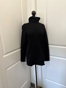 Athleta Top Flurry Balaclava Built in Hood/Face Black Ski Layer Stretch Size XL - Picture 1 of 6