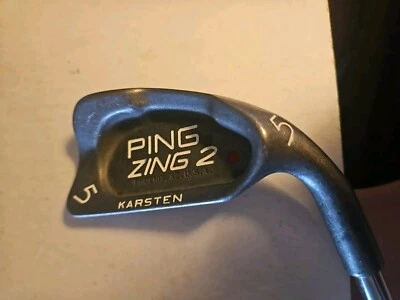 Ping Zing 2 Punto Rojo 5 Hierro Acero Rígido Flex Derecha 38.5" Demostración... En muy buena condición Foto 1 de 4