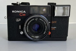 *READ* Konica C35 EF Film Camera - Flash Doesn’t Work - with Original Box - Picture 1 of 10