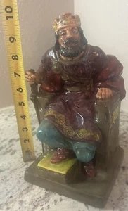 Royal Doulton Figure THE OLD KING England HN2134 Porcelain Hand Painted VTG Lion - Picture 1 of 16