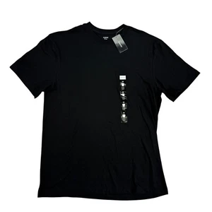 Alfani Mens Solid Crewneck Short Sleeve Regular Fit T-Shirt Black M - Picture 1 of 4