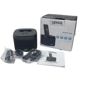 Gear4 Reveal Alarm Clock Speaker Charging Dock Station for iPhone iPad New Open - Zdjęcie 1 z 11