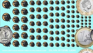 Clan Stone Lion - Waterslide Decals for Battletech - Picture 1 of 1