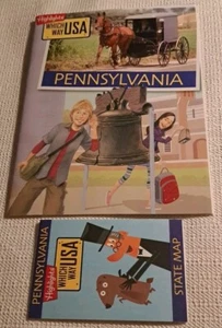 Highlights Which Way USA Pennsylvania Homeschool Magazine W/Map Unused Sleeved - Picture 1 of 5