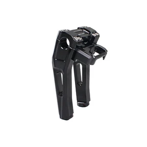 8.0" Black Handlebar Riser 1" Clamp Kit for Harley 18-later FXBB 20-later FXST - Picture 1 of 9