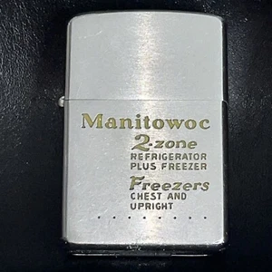 Vintage Zippo Manitowoc 2 Zone Lighter Marked - Picture 1 of 7