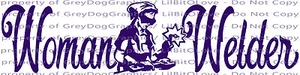 DISEÑO B MUJER SOLDADOR VINILO CALCOMANÍA SOLDADURA SEÑORA NIÑA PEGATINA PARA COCHE AUTO - Imagen 1 de 12