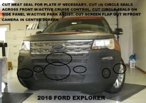Lebra Front Mask Cover Bra Fits Ford Explorer 2018-2019 18 19 - Picture 1 of 2