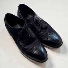 COLE HAAN Grand OS Mens Black  Oxford Wingtip Leather lace up Shoes Size 11.5 US