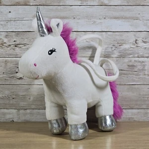 Gymboree Pflaume Einhorn Pony Handtasche Mädchen Plüsch Handtasche Stofftier Spielzeug - Bild 1 von 5