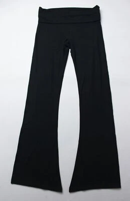 Pink Women's All Day Cotton Foldover Leggings EJ3 Pure Black Bling Medium NWT - Image 1 of 4