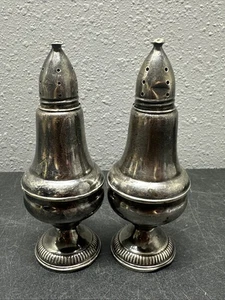Weighted Sterling Salt & Pepper Shakers - Picture 1 of 11