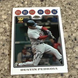Dustin Pedroia 2008 Topps Chrome ROOKIE All Star Cup #66 Boston Red Sox-BASEBALL - Foto 1 di 2